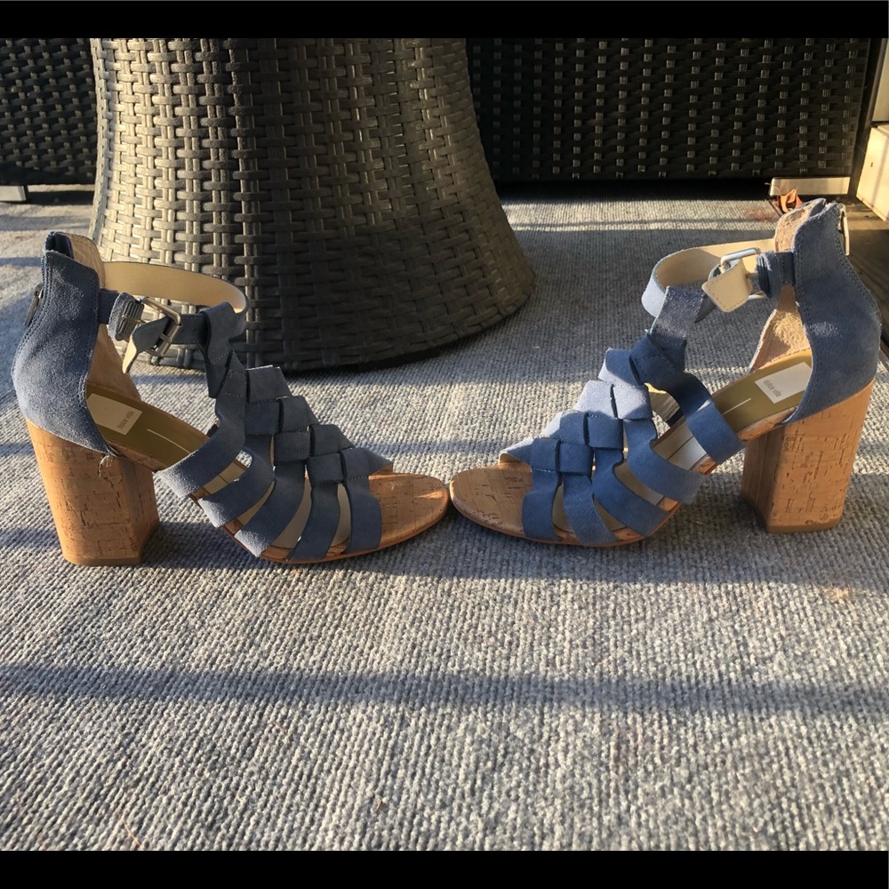 Blue Suede Heels - Dolce Vita